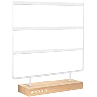 Los mejores  - Mocolo Organizador de pendientes- soporte para pendientes (66 agujeros y 3 capas)